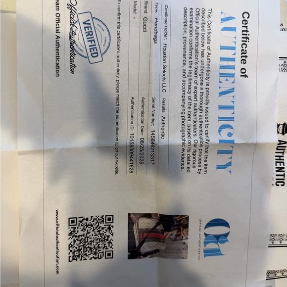 Gucci Beige and Brown Unisex Messenger Bag Authentic Paper! - Picture 15 of 15